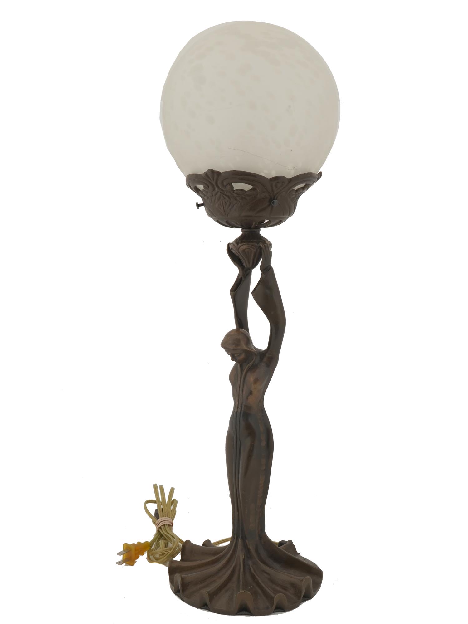 VINTAGE ART DECO STYLE FIGURAL TABLE LAMP PIC-1